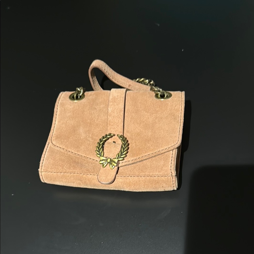 Elegant dust rose Suede Women's Bag Zara
